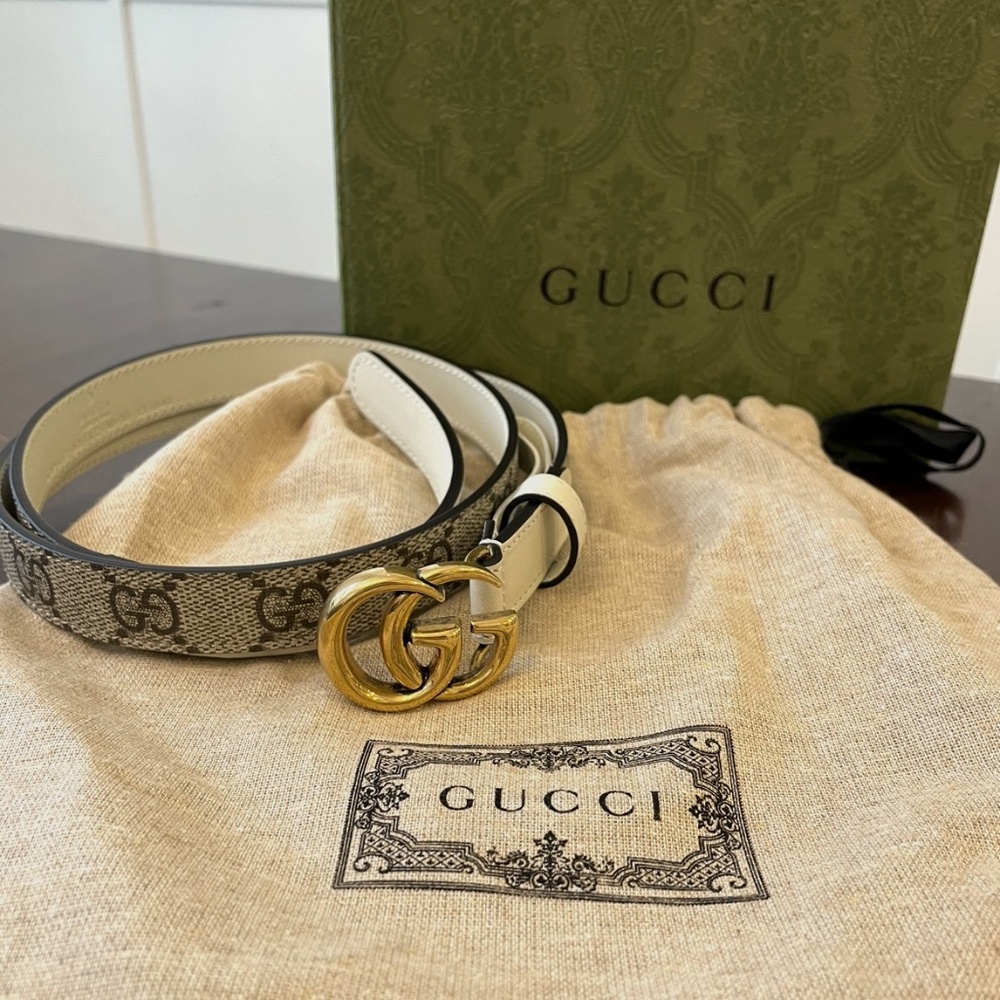 Women's Gucci GG Marmont thin belt